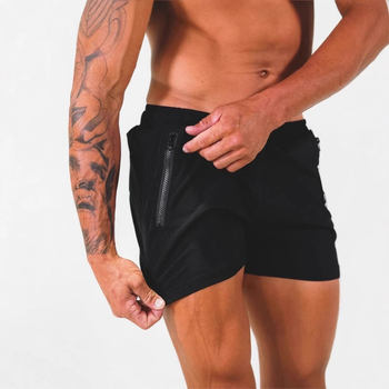 Εξωτερικό Εμπόριο Αθλητικά Σορτς Γρήγορου Στεγνώματος Διασυνοριακά Καλοκαιρινά σε απόθεμα Ανδρικά Γυμναστήρια Ενηλίκων Τσέπη με Φερμουάρ Ευρωπαϊκό Μέγεθος