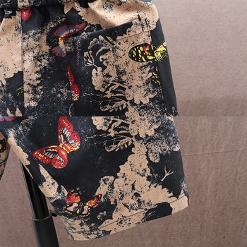 Jääsiidist kiiresti kuivavad lühikesed püksid meeste suvised õhukesed sirged püksid lillelised püksid noorte vabaaja spordi rannapüksid