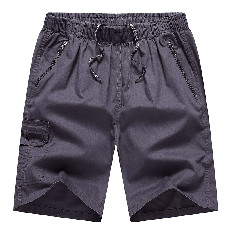 Letné ležérne šortky Pánske voľné kórejské štýlové trendy bavlnené nohavice strednej dĺžky na vonkajšie nosenie Trendové značkové športové nohavice pre mužov