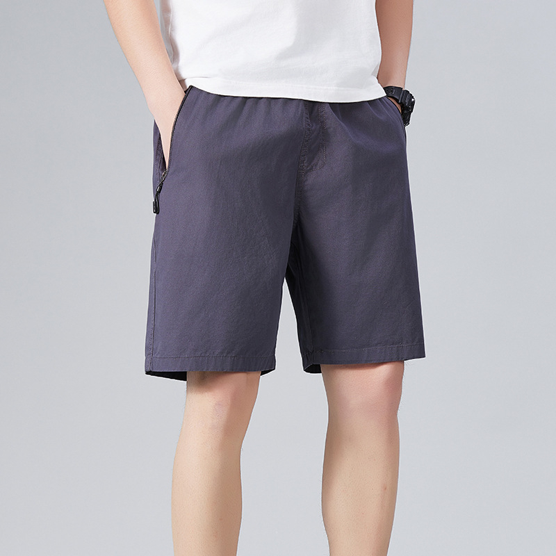 Letné ležérne šortky Pánske voľné kórejské štýlové trendy bavlnené nohavice strednej dĺžky na vonkajšie nosenie Trendové značkové športové nohavice pre mužov