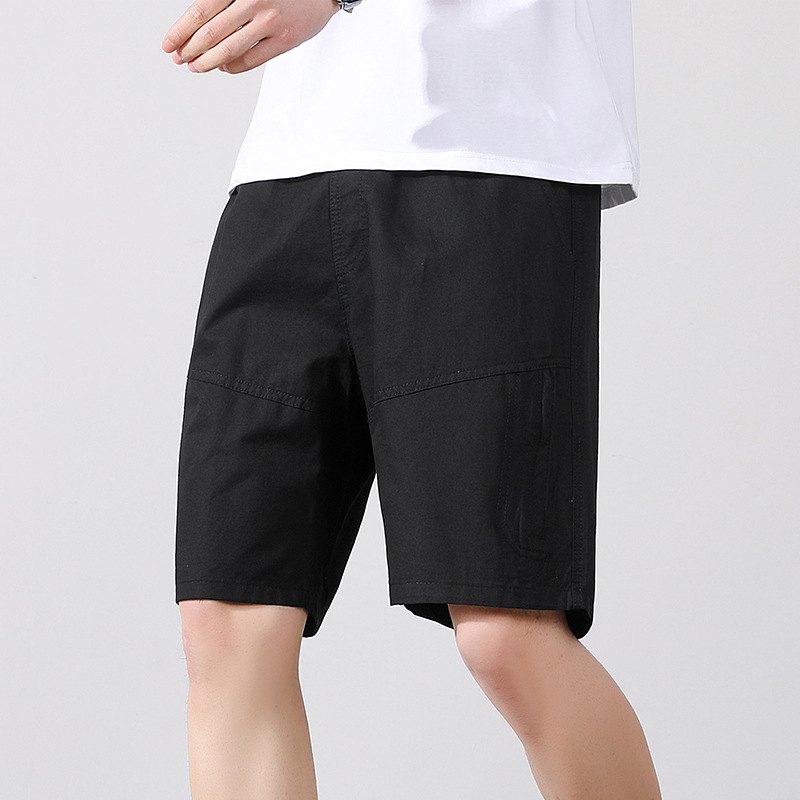 Letné ležérne šortky Pánske voľné kórejské štýlové trendy bavlnené nohavice strednej dĺžky na vonkajšie nosenie Trendové značkové športové nohavice pre mužov