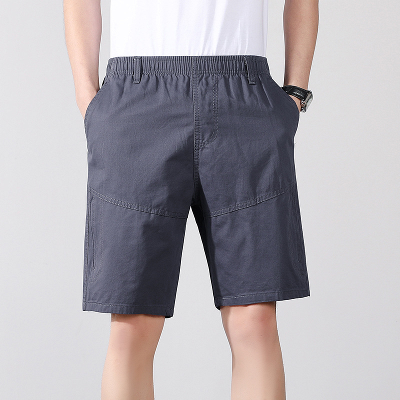 Letné ležérne šortky Pánske voľné kórejské štýlové trendy bavlnené nohavice strednej dĺžky na vonkajšie nosenie Trendové značkové športové nohavice pre mužov