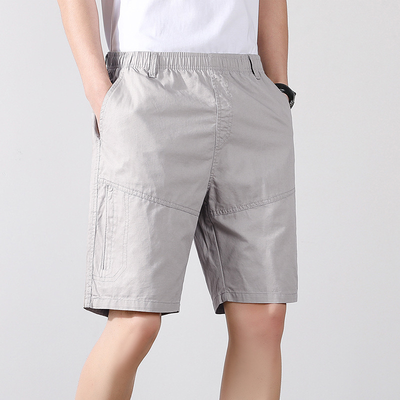 Letné ležérne šortky Pánske voľné kórejské štýlové trendy bavlnené nohavice strednej dĺžky na vonkajšie nosenie Trendové značkové športové nohavice pre mužov