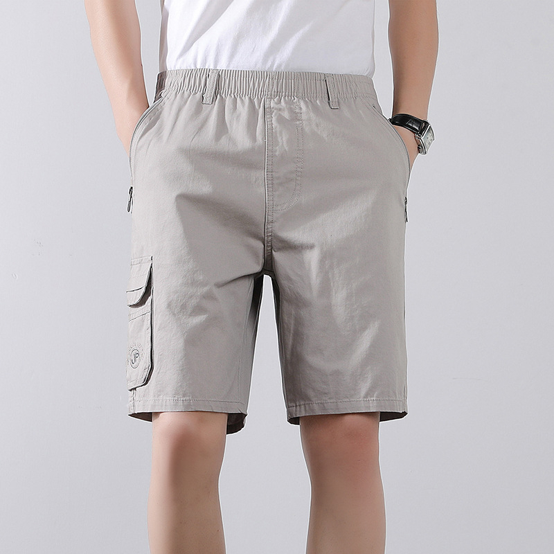 Letné ležérne šortky Pánske voľné kórejské štýlové trendy bavlnené nohavice strednej dĺžky na vonkajšie nosenie Trendové značkové športové nohavice pre mužov