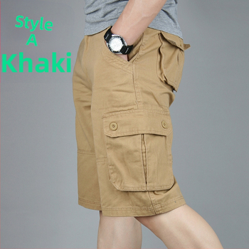 Dropshipping transfrontalier en-gros pantaloni scurți noi pentru bărbați, mărime mare, salopete, pantaloni de tată, pantaloni de cinci sferturi, largi, pentru persoane de vârstă mijlocie și vârstnici