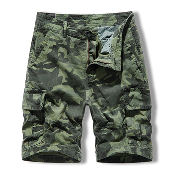 Salopetă cu mai multe buzunare pentru bărbați, vară, camping la munte, vrac, la modă, camuflaj, spălat, pantaloni scurți casual pentru bărbați