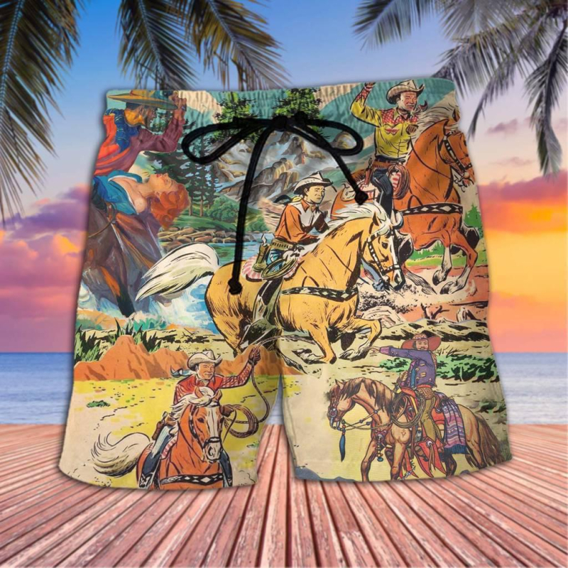 Suvised meeste rannapüksid pakuvad rannastiilis 3D-digitaalprintimise vabaaja ranna HD-mustriga lühikesi pükse