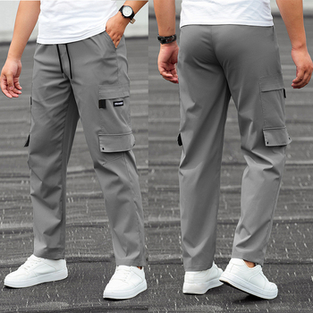 Salopete de primăvară și toamnă europene și americane pentru bărbați 2022, brand nou de modă, pantaloni sport casual drepți, lejeri, transfrontalieri exclusivi