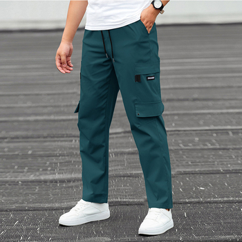 Salopete de primăvară și toamnă europene și americane pentru bărbați 2022, brand nou de modă, pantaloni sport casual drepți, lejeri, transfrontalieri exclusivi