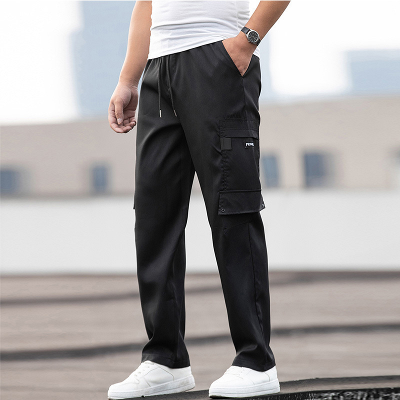 Salopete de primăvară și toamnă europene și americane pentru bărbați 2022, brand nou de modă, pantaloni sport casual drepți, lejeri, transfrontalieri exclusivi