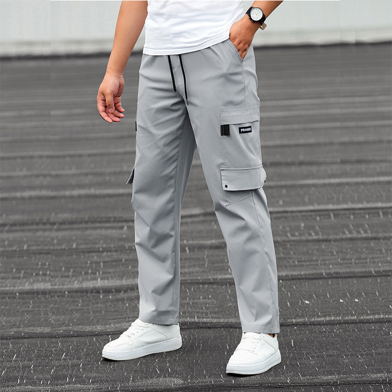 Salopete de primăvară și toamnă europene și americane pentru bărbați 2022, brand nou de modă, pantaloni sport casual drepți, lejeri, transfrontalieri exclusivi