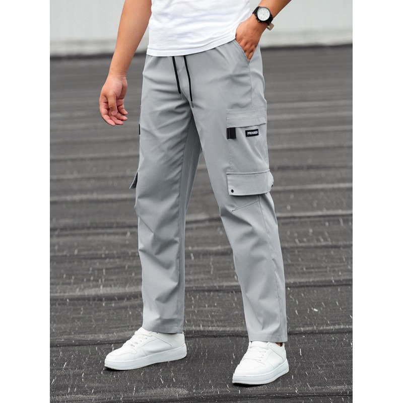 Salopete de primăvară și toamnă europene și americane pentru bărbați 2022, brand nou de modă, pantaloni sport casual drepți, lejeri, transfrontalieri exclusivi