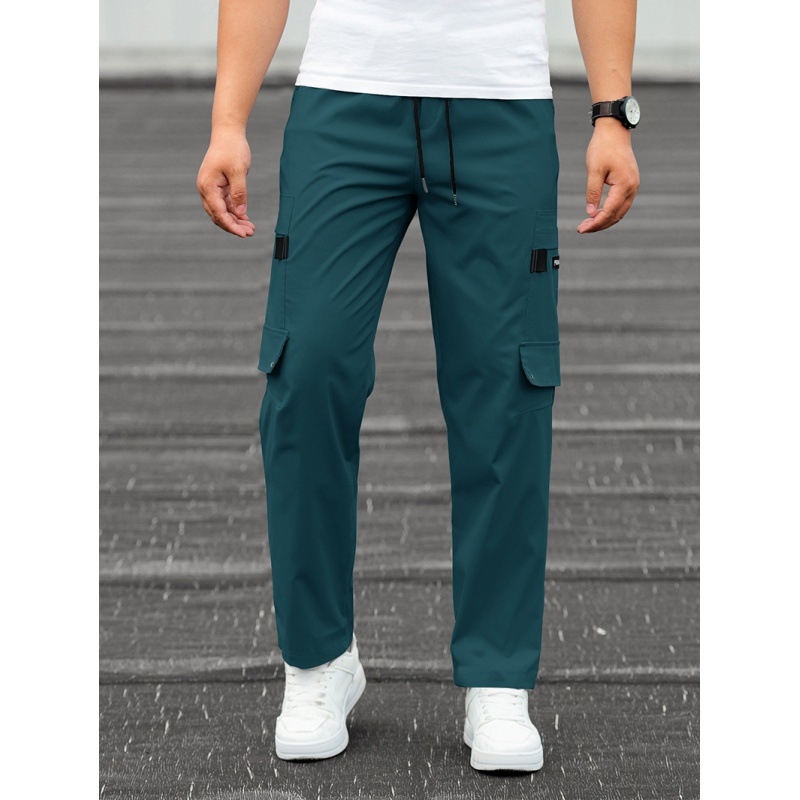 Salopete de primăvară și toamnă europene și americane pentru bărbați 2022, brand nou de modă, pantaloni sport casual drepți, lejeri, transfrontalieri exclusivi