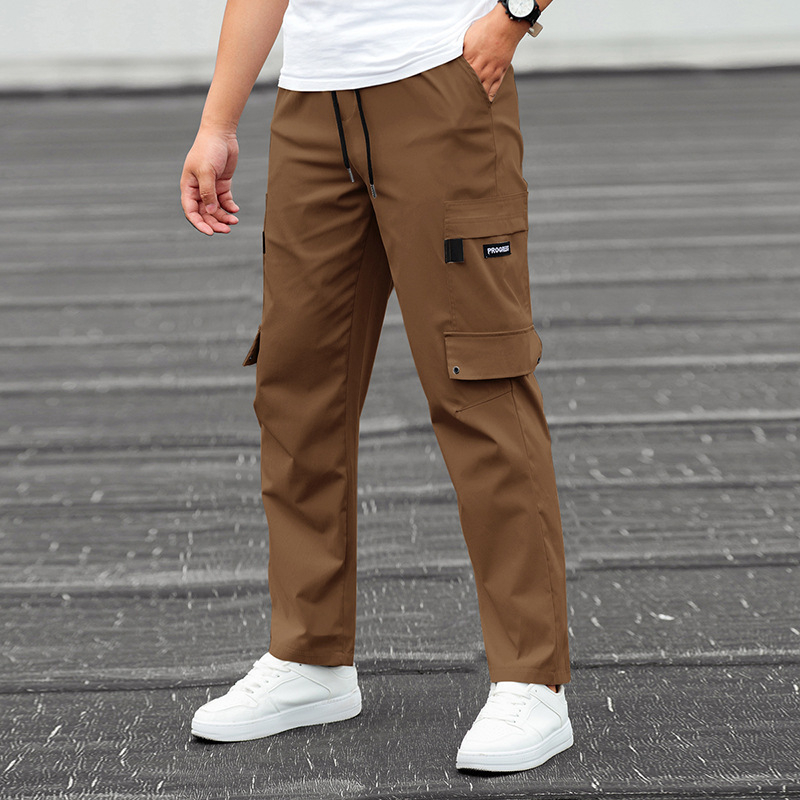 Salopete de primăvară și toamnă europene și americane pentru bărbați 2022, brand nou de modă, pantaloni sport casual drepți, lejeri, transfrontalieri exclusivi