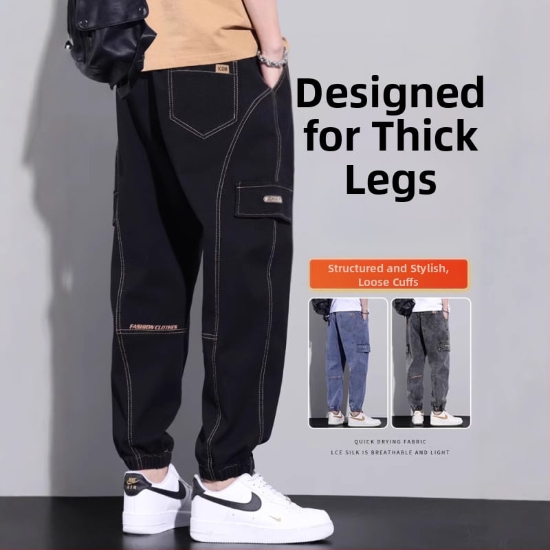 American Jeans bărbați primăvară & toamnă la modă brand casual mărime mare plus grăsime plus mărime toamnă și iarnă pantaloni harem largi stil bărbați