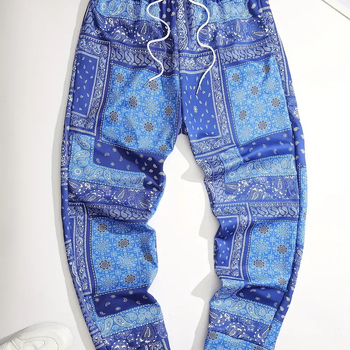 2024-es leggings férfi melegítőnadrág, széles szárú, jellegzetes mintás, divatos tavaszi és őszi sportnadrág, hosszú nadrág, ML4