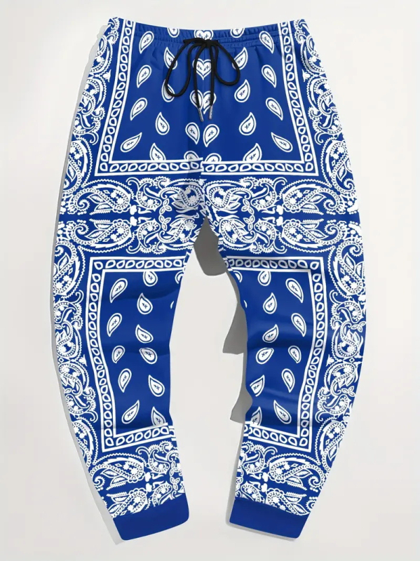 2024-es leggings férfi melegítőnadrág, széles szárú, jellegzetes mintás, divatos tavaszi és őszi sportnadrág, hosszú nadrág, ML4