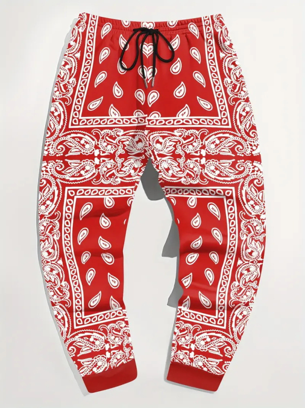 2024-es leggings férfi melegítőnadrág, széles szárú, jellegzetes mintás, divatos tavaszi és őszi sportnadrág, hosszú nadrág, ML4