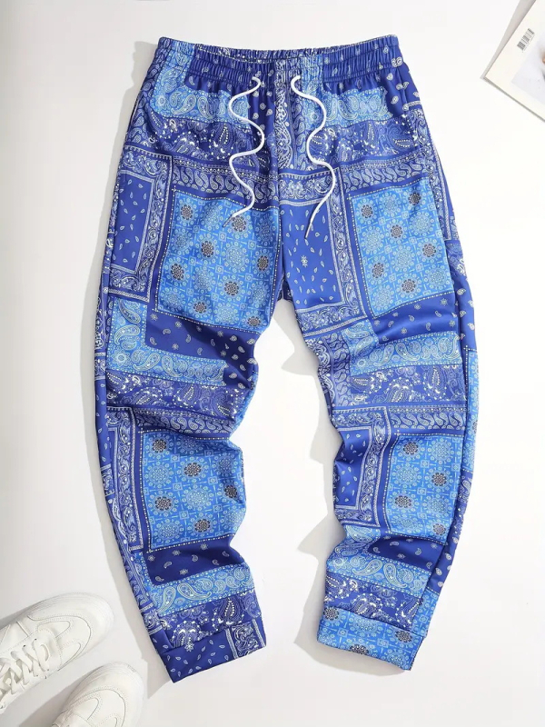 2024-es leggings férfi melegítőnadrág, széles szárú, jellegzetes mintás, divatos tavaszi és őszi sportnadrág, hosszú nadrág, ML4