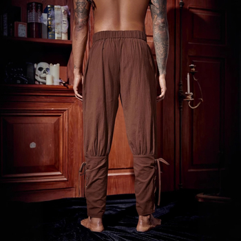 Pantaloni casual pentru bărbați, sosire nouă, pantaloni casual Amazon, pantaloni de vară, pantaloni cu bareta la gleznă, pantaloni medievali cu corabie pirat 2