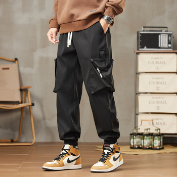 [Kontrola ceny 59] Pánske jarné a jesenné značkové nohavice Tooling, americká pouličná retro móda, voľnočasové športové nohavice s dĺžkou do päty