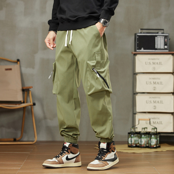 [Kontrola ceny 59] Pánske jarné a jesenné značkové nohavice Tooling, americká pouličná retro móda, voľnočasové športové nohavice s dĺžkou do päty