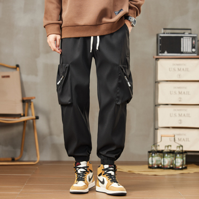 [Kontrola ceny 59] Pánske jarné a jesenné značkové nohavice Tooling, americká pouličná retro móda, voľnočasové športové nohavice s dĺžkou do päty