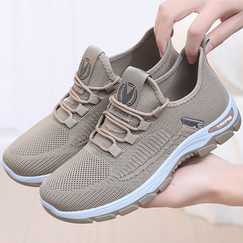 Tarpvalstybiniai Tume pavasario ir vasaros nauji vidutinio ir pagyvenusio amžiaus tėčio batai, austi kvėpuojantys laisvalaikio batai, lengvi tinkliniai batai, lauko vaikščiojimo batai