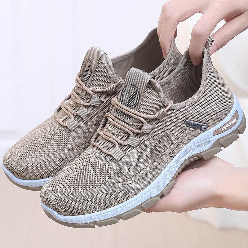 Tarpvalstybiniai Tume pavasario ir vasaros nauji vidutinio ir pagyvenusio amžiaus tėčio batai, austi kvėpuojantys laisvalaikio batai, lengvi tinkliniai batai, lauko vaikščiojimo batai