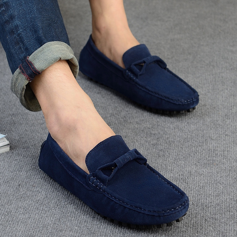 Nagykereskedelmi új bőr férfi babcipő, közvetlen gyári lábcipő, lusta cipő, vezetési alkalmi férfi cipő