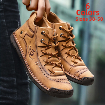 „Spot Winter“ nauji vidutinio aukščio „Martin“ batai, vyriški „Explosion“ didelių dydžių trumpi batai, vyriški laisvalaikio batai, rankų darbo vyriški batai.