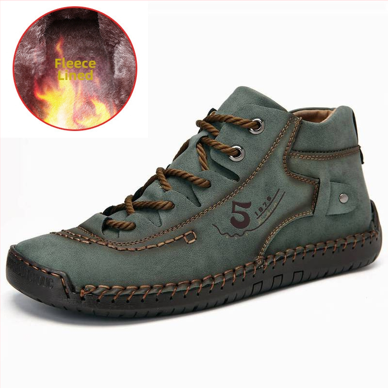 „Spot Winter“ nauji vidutinio aukščio „Martin“ batai, vyriški „Explosion“ didelių dydžių trumpi batai, vyriški laisvalaikio batai, rankų darbo vyriški batai.