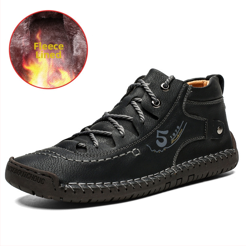 „Spot Winter“ nauji vidutinio aukščio „Martin“ batai, vyriški „Explosion“ didelių dydžių trumpi batai, vyriški laisvalaikio batai, rankų darbo vyriški batai.