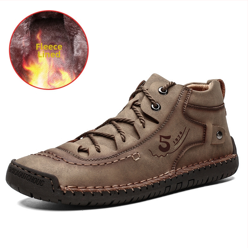 „Spot Winter“ nauji vidutinio aukščio „Martin“ batai, vyriški „Explosion“ didelių dydžių trumpi batai, vyriški laisvalaikio batai, rankų darbo vyriški batai.