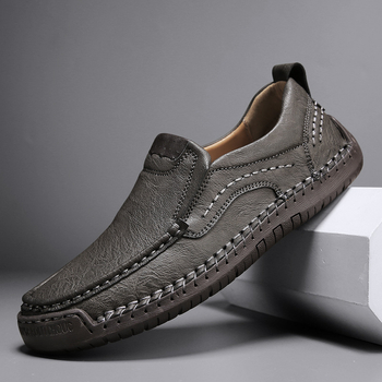 Cross-border Explosions Mokasíny Kožené Nohy Ležérne Pánske Topánky Mäkká Podrážka Mäkké Rezance Baotou Topánky Nazúvacie Topánky Pre Vodičov