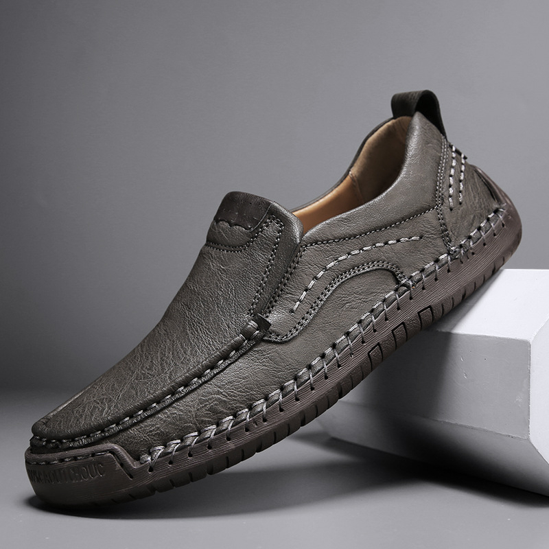 Cross-border Explosions Mokasíny Kožené Nohy Ležérne Pánske Topánky Mäkká Podrážka Mäkké Rezance Baotou Topánky Nazúvacie Topánky Pre Vodičov