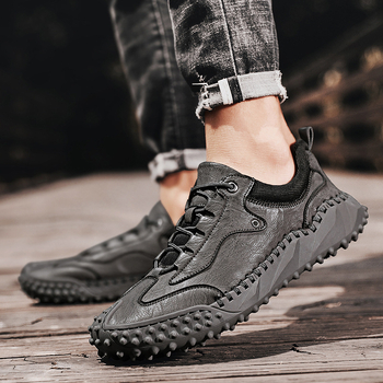 Φθινοπωρινά νέα διασυνοριακά ειδικά δημοφιλή ανδρικά casual παπούτσια plus size, δερμάτινα παπούτσια, μοντέρνα χειροποίητα παπούτσια, ανδρικά μονόχρωμα παπούτσια