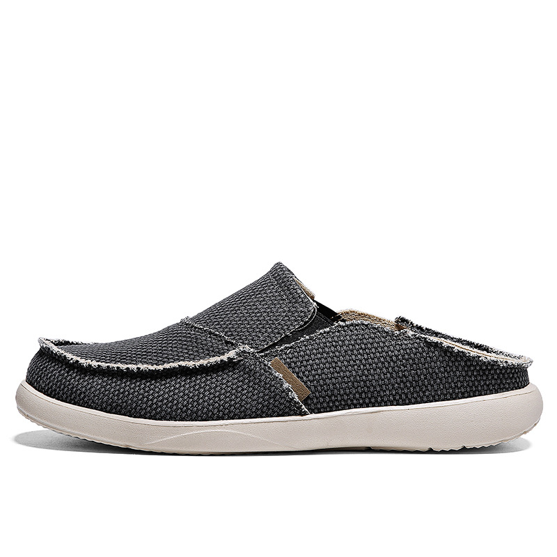 Pantofi de pânză pentru bărbați, pantofi casual, cu bandă elastică, mocasini, respirabili, ușori, leneși, în stoc, la preț redus