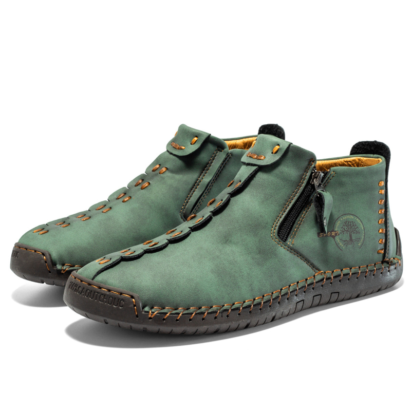 Őszi és téli új 2023-as határokon átnyúló nagy méretű férfi magas szárú Martin csizma meleg kültéri kézzel varrott alacsony szárú férfi csizma