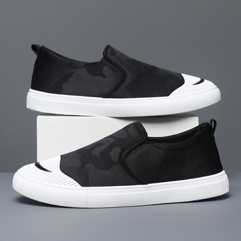 Beijiang Wolf Old Pekinas audekla apavi vīriešu korejiešu stila plus izmēra kedas vīriešu uzvelkamās slinkās kurpes modernas vīriešu ikdienas kurpes