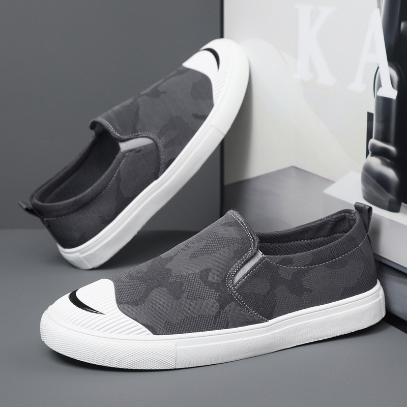 Beijiang Wolf Old Pekinas audekla apavi vīriešu korejiešu stila plus izmēra kedas vīriešu uzvelkamās slinkās kurpes modernas vīriešu ikdienas kurpes