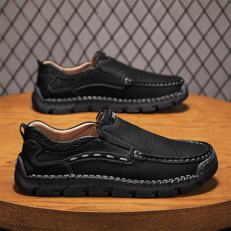 Pantofi sport casual noi, lucrați manual, din piele naturală, pantofi de conducere Doug, pantofi de afaceri, set de picioare, alunecări, cusături, leneși, pantofi din piele pentru bărbați