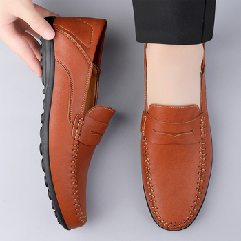 Pantofi sport din piele, din microfibră, mărime mare, casual, mici, din piele, 2025, primăvara, la modă, la modă și confortabili, pentru bărbați, Dropshipping