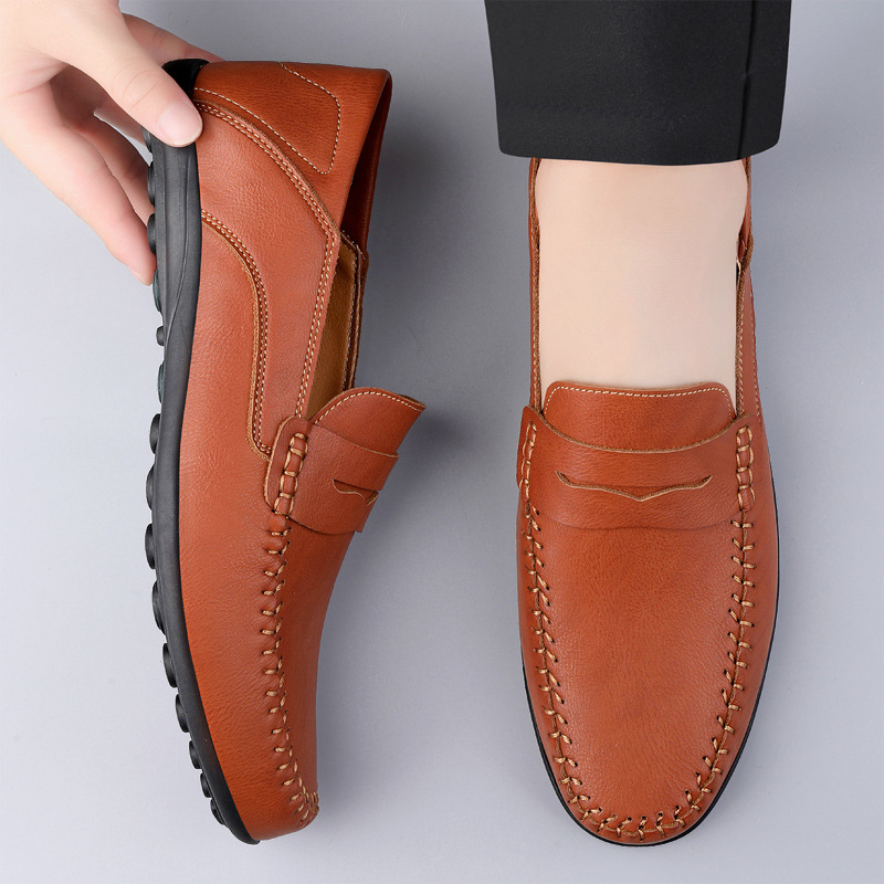 Pantofi sport din piele, din microfibră, mărime mare, casual, mici, din piele, 2025, primăvara, la modă, la modă și confortabili, pentru bărbați, Dropshipping