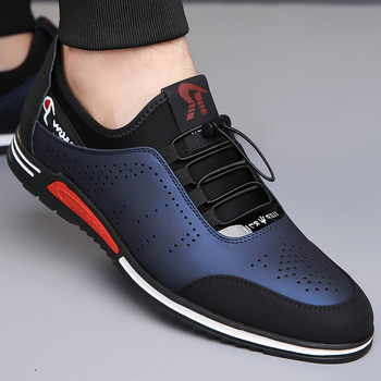 Άνοιξη/Καλοκαίρι 2025 Νέα Ανδρικά Λευκά Αθλητικά Παπούτσια Αθλητικά, Casual Δερμάτινα Παπούτσια, Νεανικά Ανδρικά Παπούτσια, Παπούτσια με Μαλακή Σόλα και Κούφια Διασταύρωση