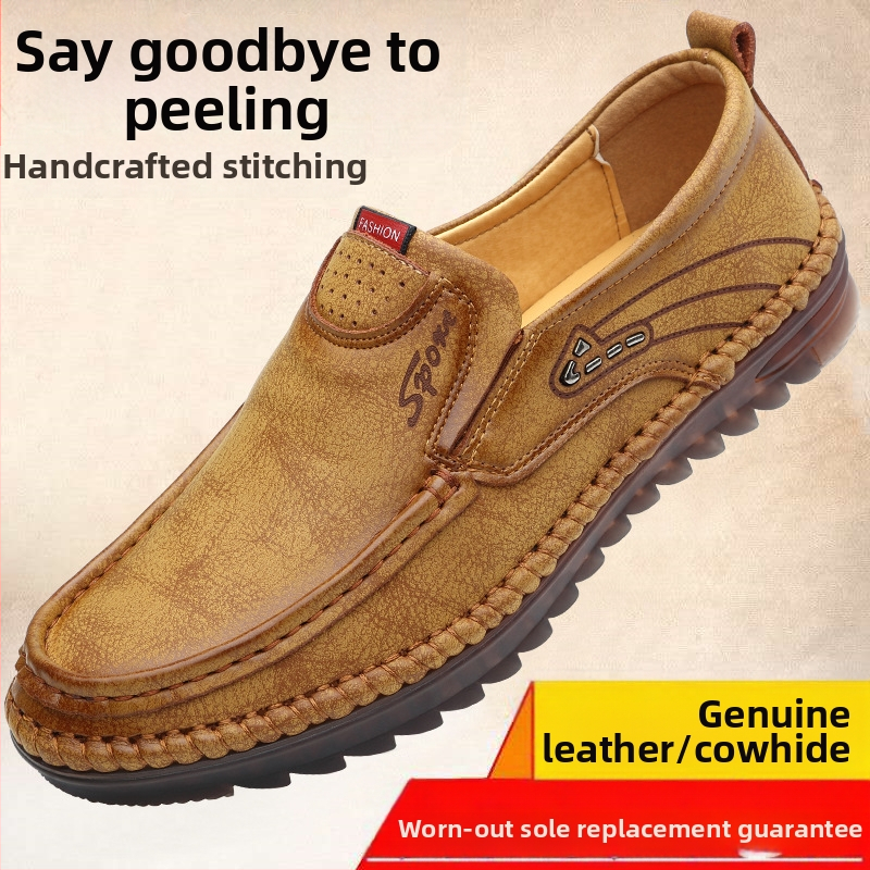 Pantofi sport casual din piele pentru bărbați, de primăvară 2021, model leneș, cu slip-on, Tods, cusături lucrate manual, din piele, pantofi de condus pentru bărbați