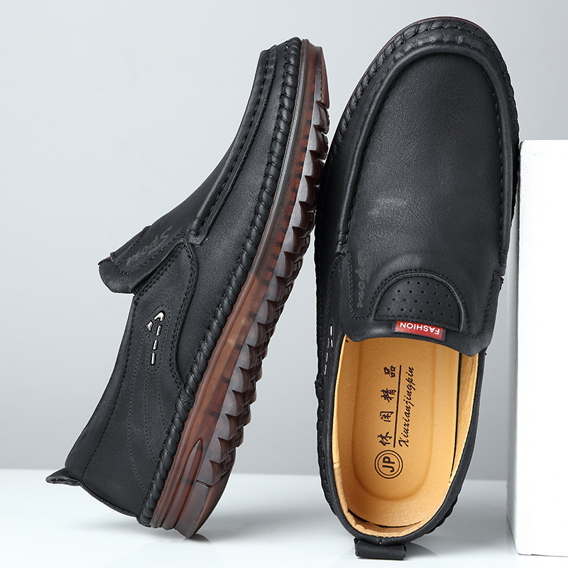 Pantofi sport casual din piele pentru bărbați, de primăvară 2021, model leneș, cu slip-on, Tods, cusături lucrate manual, din piele, pantofi de condus pentru bărbați