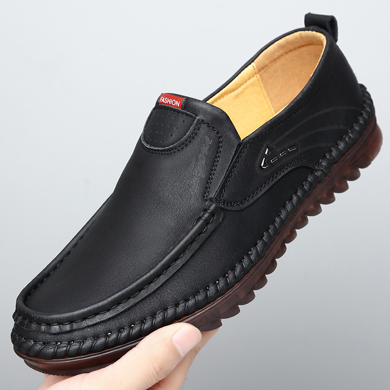 Pantofi sport casual din piele pentru bărbați, de primăvară 2021, model leneș, cu slip-on, Tods, cusături lucrate manual, din piele, pantofi de condus pentru bărbați
