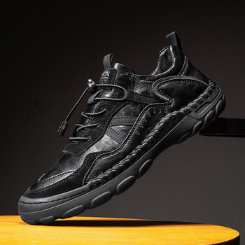 Amazon Plus size Φθινόπωρο και Χειμώνας Γνήσιο Δέρμα Plus size Αναπνέοντα Μοκασίνια Casual Ανδρικά Δερμάτινα Παπούτσια Μοντέρνα Χειροποίητα Ανδρικά Παπούτσια Goodyear