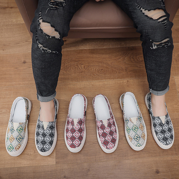 Νέα καλοκαιρινά ανδρικά υφασμάτινα παπούτσια, slip-on χαμηλά, αναπνεύσιμα, casual, χαλαρά παπούτσια, ανδρικά casual παπούτσια με μαλακή σόλα